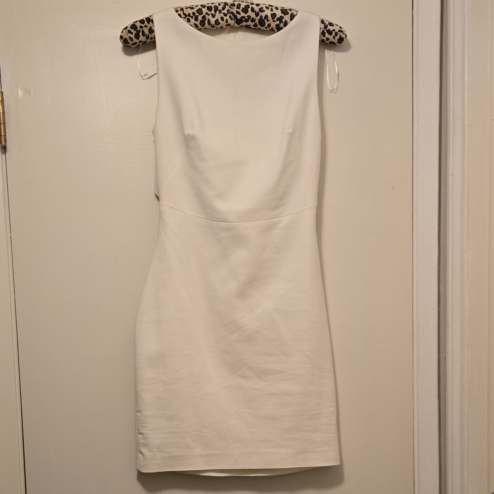 Zara Cream Sleeveless Mini Dress